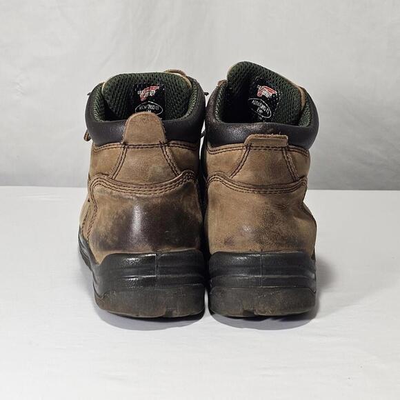 Red Wing Shoes 435 King Toe Work Boots Mens Size US 8 EUR 41 E2 Brown Leather main image 4